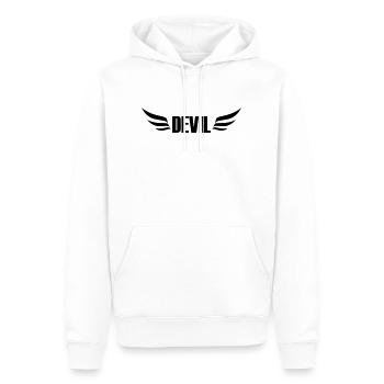 devil - Men’s Premium Organic Hoodie - white - Front - Nico (187cm)