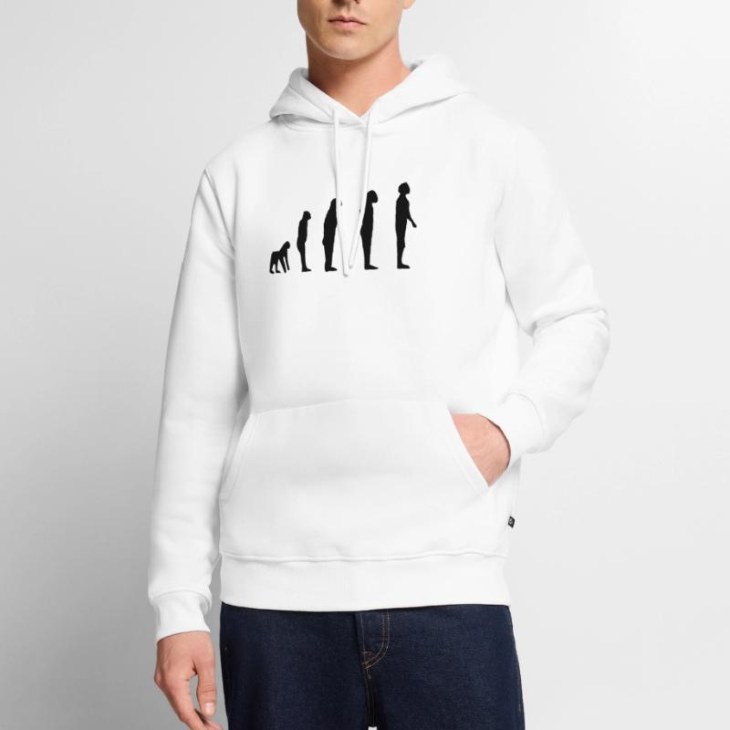 darwin evolution Sweat à capuche Premium bio Homme
