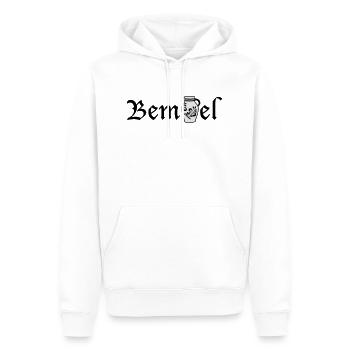 Deutscher Bembel FFM - Männer Premium Bio Hoodie - Weiß - Vorne - Nico (187cm)
