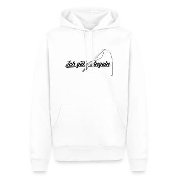 Angeln / Fischen - Männer Premium Bio Hoodie - Weiß - Vorne - Nico (187cm)