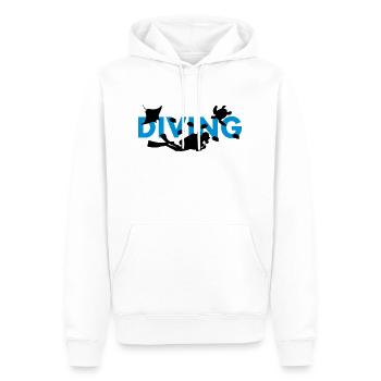 diving tauchen - Männer Premium Bio Hoodie - Weiß - Vorne - Nico (187cm)