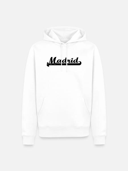 madrid - Men’s Premium Organic Hoodie - white