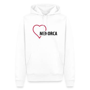 menorca__f2 - Männer Premium Bio Hoodie - Weiß - Vorne - Nico (187cm)