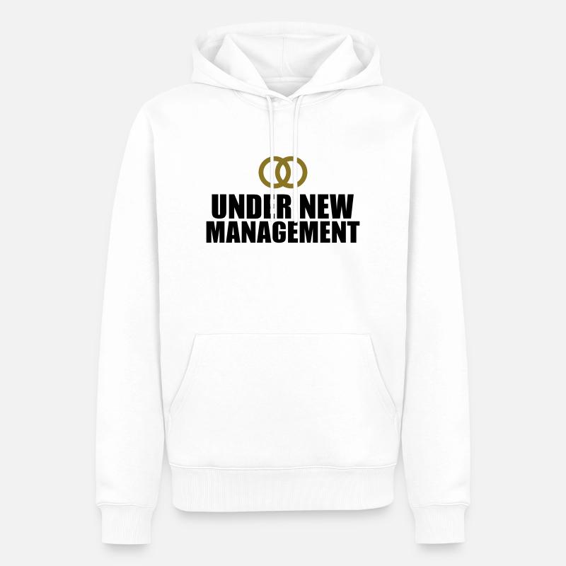 Under New Management Mariage - Sweat à capuche Premium bio Homme - blanc