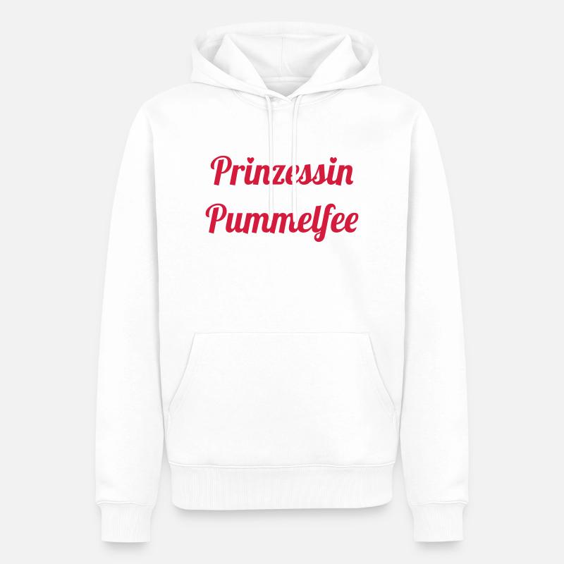 Prinzessin Pummelfee - Männer Premium Bio Hoodie - Weiß
