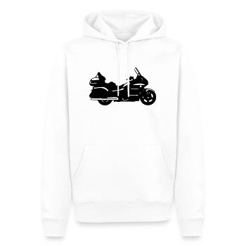 goldwing gt motorrad zeichnung - Männer Premium Bio Hoodie - Weiß - Vorne - Nico (187cm)