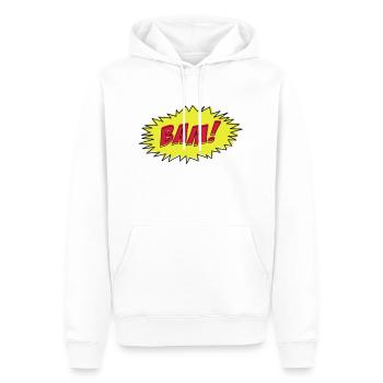 Comic Book BAM! - Men’s Premium Organic Hoodie - white - Front - Nico (187cm)