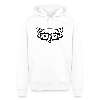 Kopf Design Fuchs - Männer Premium Bio Hoodie - Weiß - Vorne - Nico (187cm)