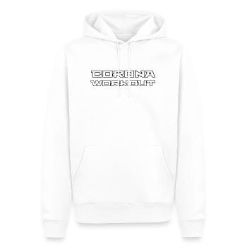 Entraînement Corona - Sweat à capuche Premium bio Homme - blanc - Devant - Nico (187cm)
