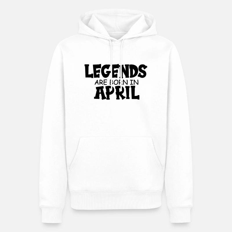April legends - Männer Premium Bio Hoodie - Weiß