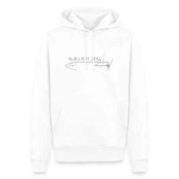 Starship Falling with style - Sweat à capuche Premium bio Homme - blanc - Devant - Nico (187cm)