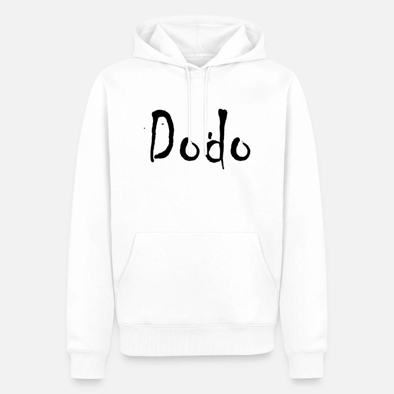 dodo - Sweat à capuche Premium bio Homme - blanc
