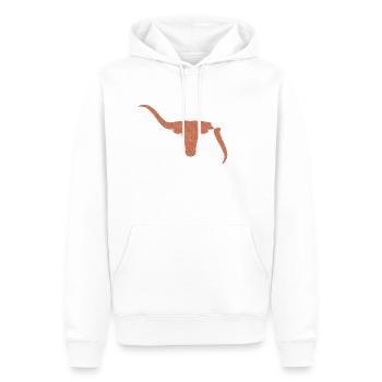 Taureau - Sweat à capuche Premium bio Homme - blanc - Devant - Nico (187cm)