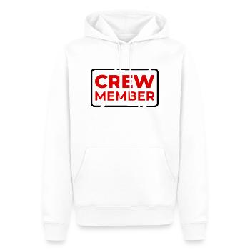 CREW Mitglied Team Staff Gruppe Mannschaft Kollege - Männer Premium Bio Hoodie - Weiß - Vorne - Nico (187cm)