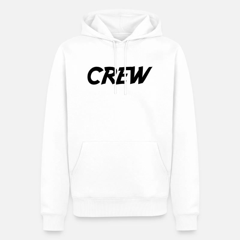 Équipage - Sweat à capuche Premium bio Homme - blanc