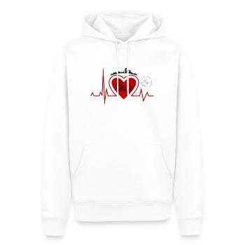 Herzschlag Rom - Rom Liebhaber stadt - Männer Premium Bio Hoodie - Weiß - Vorne - Nico (187cm)