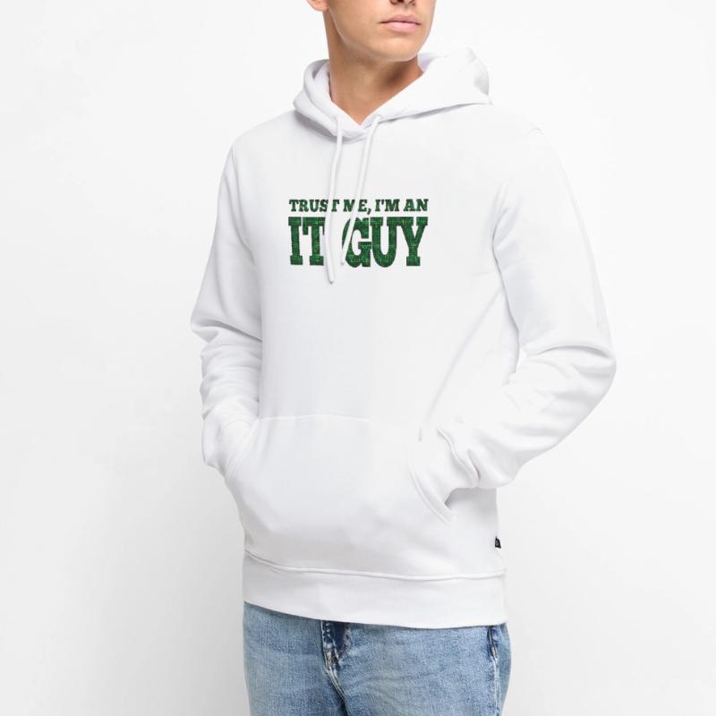IT guy support geek computer computer geek technician Men’s Premium Organic Hoodie
