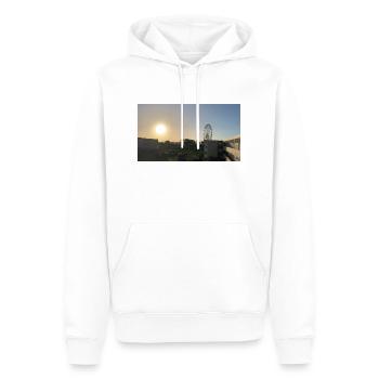 Lever de soleil à Grömitz Mer Baltique - Sweat à capuche Premium bio Homme - blanc - Devant - Nico (187cm)