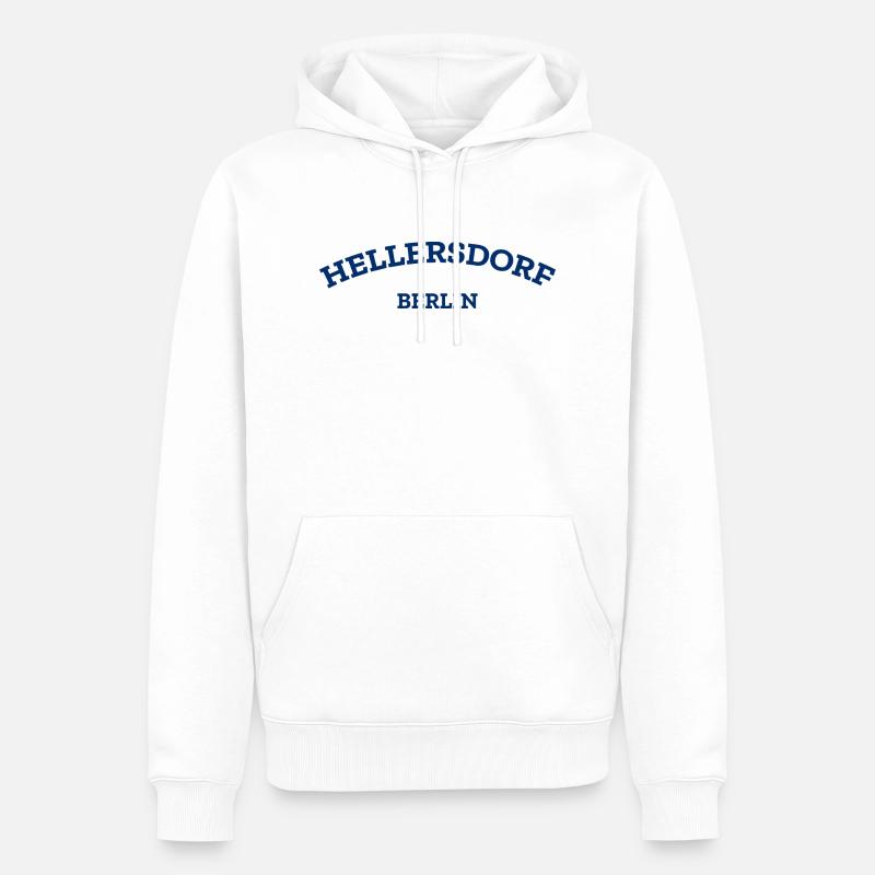 Berlin - Hellersdorf - Berlinerin - Berliner Bär - Sweat à capuche Premium bio Homme - blanc