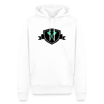 Äxte Wappen - Männer Premium Bio Hoodie - Weiß - Vorne - Nico (187cm)