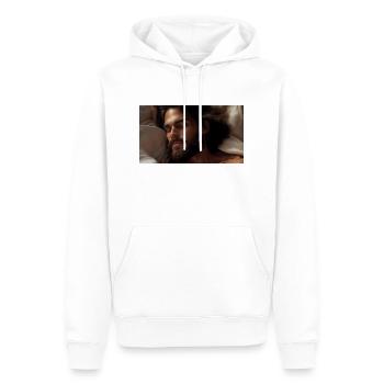 Sleeping man - Men’s Premium Organic Hoodie - white - Front - Nico (187cm)