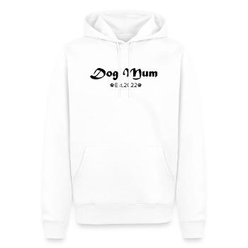 Chien Hund - Sweat à capuche Premium bio Homme - blanc - Devant - Nico (187cm)