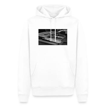 Tool for glass blowing - Men’s Premium Organic Hoodie - white - Front - Nico (187cm)