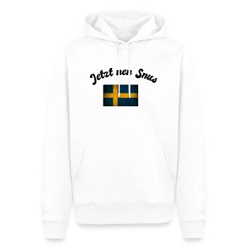 Jetzt nen Snus - Männer Premium Bio Hoodie - Weiß - Vorne - Nico (187cm)