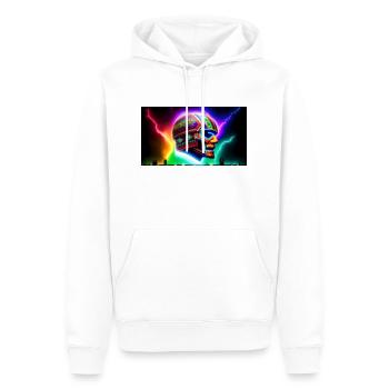 Mexikanischer Fußball Schamane - Männer Premium Bio Hoodie - Weiß - Vorne - Nico (187cm)
