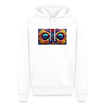Colorful Owl - Männer Premium Bio Hoodie - Weiß - Vorne - Nico (187cm)