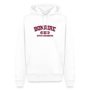 Bonaire - Kralendijk - Karibik - Dutch Caribbean - Männer Premium Bio Hoodie - Weiß - Vorne - Nico (187cm)