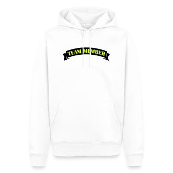 Équipier - Sweat à capuche Premium bio Homme - blanc - Devant - Nico (187cm)