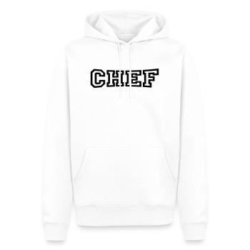 Chef - Männer Premium Bio Hoodie - Weiß - Vorne - Nico (187cm)