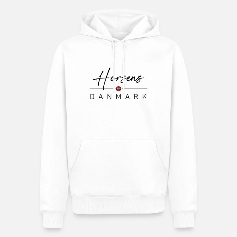 Dänemark - Horsens - Danemark - Danemark - Sweat à capuche Premium bio Homme - blanc