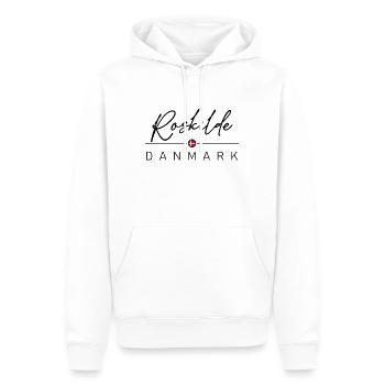 Dänemark - Roskilde - Danemark - Danemark - Sweat à capuche Premium bio Homme - blanc - Devant - Nico (187cm)
