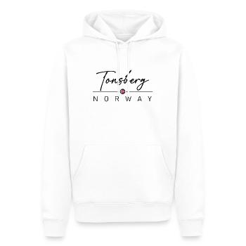 Norwegen - Tonsberg - Norge - Norway - Männer Premium Bio Hoodie - Weiß - Vorne - Nico (187cm)