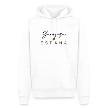 Espagne - Saragosse - Saragosse - Espagne - España - Sweat à capuche Premium bio Homme - blanc - Devant - Nico (187cm)