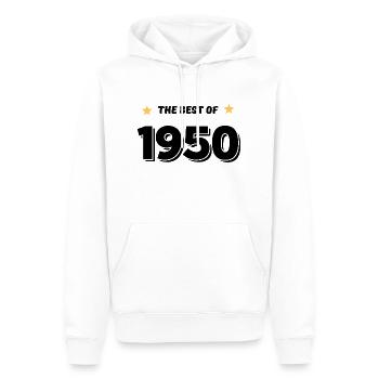 Das Beste von 1950 - Männer Premium Bio Hoodie - Weiß - Vorne - Nico (187cm)