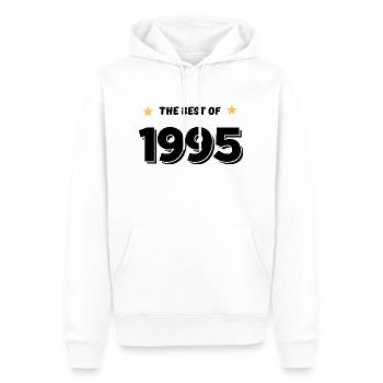 Das Beste von 1995 - Männer Premium Bio Hoodie - Weiß - Vorne - Nico (187cm)