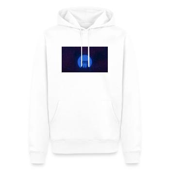 Porte Tori à  - Sweat à capuche Premium bio Homme - blanc - Devant - Nico (187cm)
