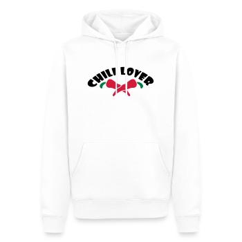 Chili Lover - Männer Premium Bio Hoodie - Weiß - Vorne - Nico (187cm)