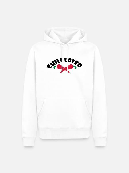 Chili Lover - Men’s Premium Organic Hoodie - white