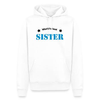 World's best Sister - Männer Premium Bio Hoodie - Weiß - Vorne - Nico (187cm)
