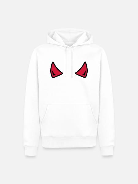 Devil - Men’s Premium Organic Hoodie - white