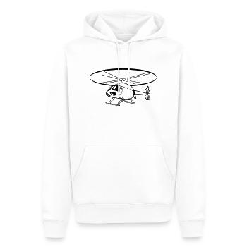 Mouche hélicoptère hélicoptère - Sweat à capuche Premium bio Homme - blanc - Devant - Nico (187cm)