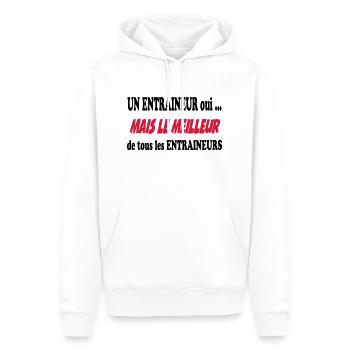 Un entraineur oui ... - Männer Premium Bio Hoodie - Weiß - Vorne - Nico (187cm)