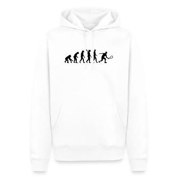 Racquetball - Männer Premium Bio Hoodie - Weiß - Vorne - Nico (187cm)