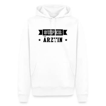 Arzt - Ärztin - Medizin - Gesundheit - Chirurg - Männer Premium Bio Hoodie - Weiß - Vorne - Nico (187cm)