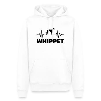 Whippet - Männer Premium Bio Hoodie - Weiß - Vorne - Nico (187cm)