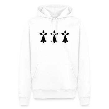 Breton ermine - Men’s Premium Organic Hoodie - white - Front - Nico (187cm)